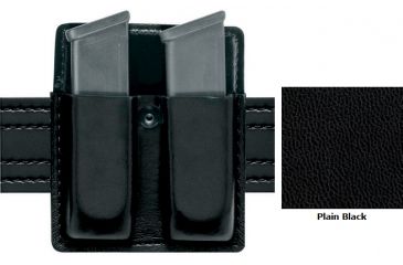 Image of Safariland Double Mag Pouch Open Top Plain Black SW 59 Ber 92 79-76-2