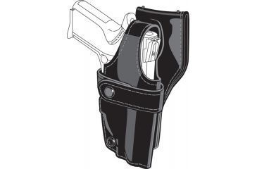 Image of Safariland Duty Holster, SSIII Low-Ride, Level III Retention - Basket Black, Right 0705-105-181