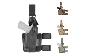 Image of Safariland FNH QR 6005 Locking Holster, Black, Coyote Brown, Flat Dark Earth, OD Green