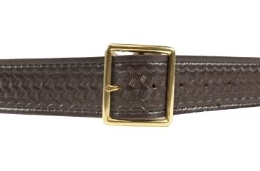 Image of Safariland Garrison Belt, 1.75in Wide, Basket Brown, Brass Buckle, 40in
