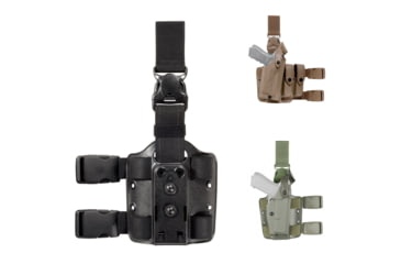 Image of Safariland Glock QR 6005V SLS Holster, Black, Flat Dark Earth, OD Green