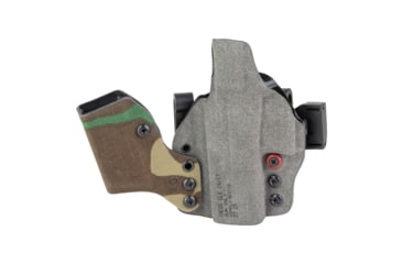 Image of Safariland INCOG-X, Joint Collaboration with Haley Strategic, Inside the Waistband Holster, Fits Glock 17/19, Integrated Magazine Caddy, Microfiber Suede Wrapped Boltaron Construction, Woodland Camo, Right Hand, 1341348