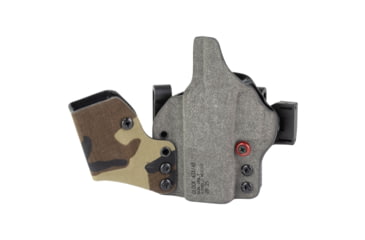 Image of Safariland INCOG-X, Joint Collaboration with Haley Strategic, Inside the Waistband Holster, Fits Glock 43X/48, Integrated Magazine Caddy, Microfiber Suede Wrapped Boltaron Construction, Woodland Camo, Right Hand, 1341411