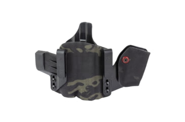 Image of Safariland INCOG-X, Joint Collaboration with Haley Strategic, Inside the Waistband Holster, Fits Glock 43X/48 with Light, Integrated Magazine Caddy, Microfiber Suede Wrapped Boltaron Construction, Multicam Black, Right Hand, 1341401
