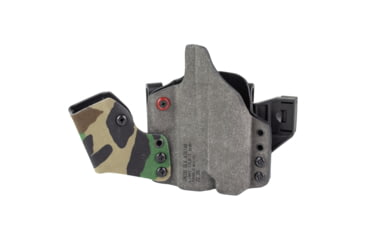 Image of Safariland INCOG-X, Joint Collaboration with Haley Strategic, Inside the Waistband Holster, Fits Glock 43X/48 with Light, Integrated Magazine Caddy, Microfiber Suede Wrapped Boltaron Construction, Woodland Camo, Right Hand, 1341405