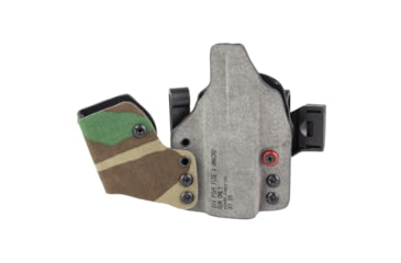 Image of Safariland INCOG-X, Joint Collaboration with Haley Strategic, Inside the Waistband Holster, Fits SIG P365 X-Macro Fuse, Integrated Magazine Caddy, Microfiber Suede Wrapped Boltaron Construction, Woodland Camo, Right Hand, 1341399