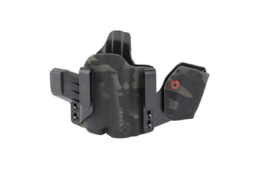 Image of Safariland INCOG-X, Joint Collaboration with Haley Strategic, Inside the Waistband Holster, Fits SIG P365 X-Macro Fuse with Light, Integrated Magazine Caddy, Microfiber Suede Wrapped Boltaron Construction, Multicam Black, Right Hand, 1341389