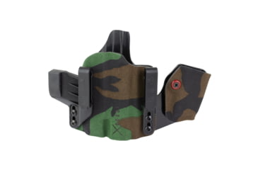 Image of Safariland INCOG-X, Joint Collaboration with Haley Strategic, Inside the Waistband Holster, Fits SIG P365/X/XL with Light, Integrated Magazine Caddy, Microfiber Suede Wrapped Boltaron Construction, Woodland Camo, Right Hand, 1341419