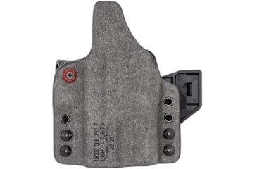 Image of Safariland INCOG-X, Joint Collaboration with Haley Strategic, Inside the Waistband Holster, Fits Springfield Hellcat Pro with Red Dot, Boltaron Construction, Suede Finish, Gray, Right Hand, 1336884,
