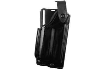 Image of Safariland Level II Retention, Mid-Ride Holster - Hi Gloss Black, Right 6280-77421-91