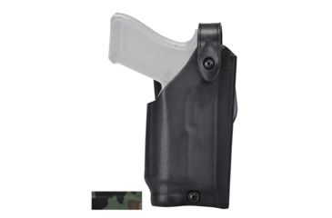 Image of Safariland Level II Retention, Mid-Ride Hood Guard Installed 6280-74-051-H