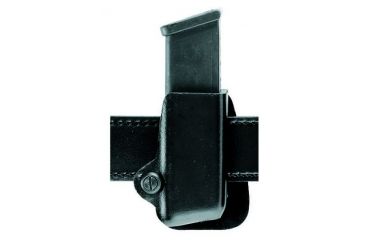 Image of Safariland 74 Mag & Rifle Pouch Combo, Glock 20 10mm 4.6in., Glock 21 .45 Cal., Nylon Look Black W/ Black Plastic Snap 74-383-22PBL