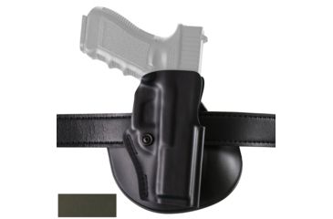 Image of Safariland Model 5198 IDPA Paddle/Belt Loop Holster, Glock 17/22/31, Right Hand, STX OD Green, 5198-83-561