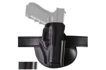 Image of Safariland Model 5198 IDPA Paddle/Belt Loop Holster, Glock 19/23/32, Right Hand, STX Hi-Gloss Black, 5198-283-491