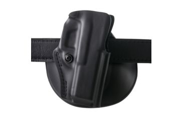 Image of Safariland Model 5198 IDPA Paddle/Belt Loop Holster, Glock 19/23/32, Right Hand, STX Plain Black, 5198-283-411