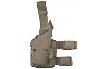 Image of Safariland Model 6004USN SLS Low Drop-Leg Holster, Glock 17/22/31, Right Hand, Cordura Ranger Green, 6004USN-83-731