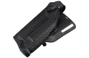 Image of Safariland Model 6285 SLS Low-Ride Level-II Duty Holster, Glock 17/22/31 w/SF X200/X300/X300U Light, Left Hand, STX Basket Weave Black, 6285-836-482