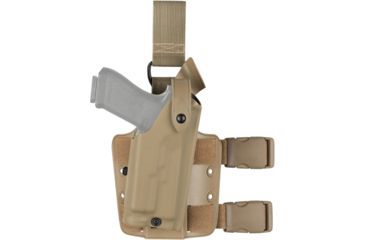 Image of Safariland Model 6304 ALS/SLS Tactical Holster, Canik TP9SFx, Left Hand, STX Tactical, FDE Brown, 1323041
