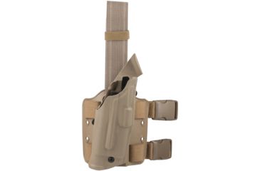 Image of Safariland 6354 ALS Tactical Holster, Sig SauerP226 Rail, STX Flat Dark Earth, Right Hand, with Rails, 6354-477-551