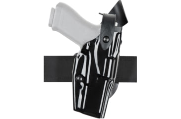 Image of Safariland 6362 ALS/SLS Hi-Ride UBL Level III Retention Duty Holster, Glock 17/Glock 22, SureFire X300, Right, Hi Gloss, Black, 6362-832-491