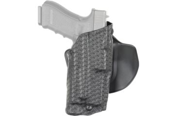 Image of Safariland Model 6378 ALS Paddle/Belt Loop Holster, Glock 37, Right Hand, STX Basket Weave Black, 6378-783-481