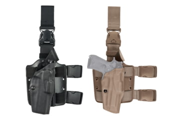 Image of Safariland Model 6385 ALS OMV Tactical Holster With Quick Release Strap, Left Hand, Black, Flat Dark Earth, Foliage Green, OD Green