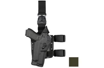 Image of Safariland 6384RDS ALS OMV Drop Leg Tactical Holster, M&amp;P 9/40 w/X300U, Right, Ranger Green, Cordura, 1329670