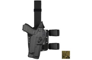 Image of Safariland Model 6384RDS ALS OMV Drop Leg Holster, Sig Sauer P320 9mm/.40 Compact w/ITI M3/Streamlight TLR1/SF X300/X300U, Right Hand, Cordura, Double Strap, Multi Cam, 6384RDS-7502-701
