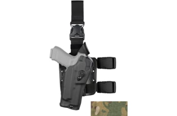 Image of Safariland Model 6385rds Als Omv Tactical Holster W/ Quick Release Leg Strap - 6385RDS-2832-701