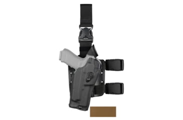 Image of Safariland Model 6385rds Als Omv Tactical Holster W/ Quick Release Leg Strap - 6385RDS-8192-552