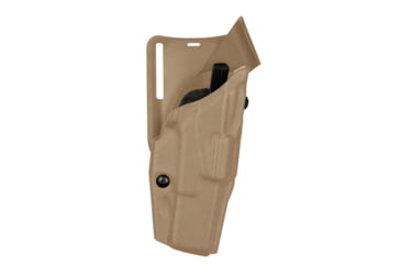 Image of Safariland 6395 ALS Low-Ride Level I Retention Glock Duty Holster, Glock 19, Streamlight TLR-1, Right, STX Tactical, FDE Brown, 1319809