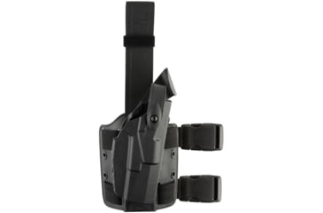 Image of Safariland Model 7004 7ts SLS Tactical Holster, Right, w/ SureFire X300U-Light Attachment, Black, 7004-4772-411-SP10