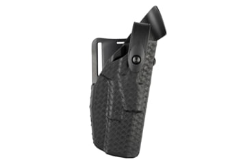 Image of Safariland Model 7280-7TS SLS Mid-Ride Level II Duty Holster, SIG Sauer P229R .40, X300U, Right, Basketweave Black, 7280-4742-481