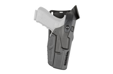 Image of Safariland Model 7285 7TS SLS Low-Ride Level-II Duty Holster, Glock 19/23/32, Left Hand, STX Plain Black, 7285-2835-412