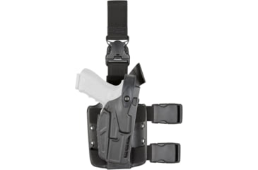 Image of Safariland 7305 7TS ALS/SLS Tactical Holster w/Quick Release, STX Plain, Right, Black, 7305-222-411-SP10