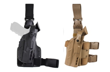 Image of Safariland Model 7305 7TS ALS/SLS Tactical Holster w/Quick Release, Black, FDE Brown