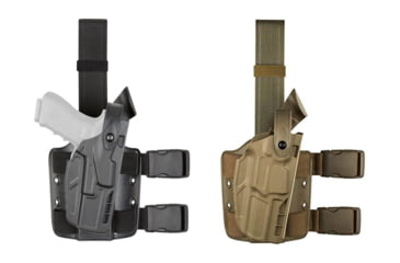 Image of Safariland Model 7354 7TS ALS Drop-Leg Glock Holster, Black, FDE Brown, Flat Dark Earth