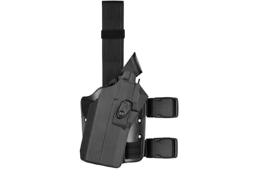 Image of Safariland 7354RDS 7TS ALS Tactical Drop Leg Holster, Glock 19 Streamlight TLR-7, Left, Plain, FDE Brown, 1328764