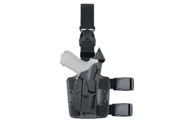 Image of Safariland 7355 7TS ALS Tactical Holster w/Quick Release, Taurus PT100, Plain Black, Right Hand, 7355-175-411