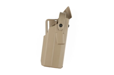 Image of Safariland Model 7360 7TS ALS/SLS Mid-Ride Duty Holster, Glock 17 W/ Compact Light, Left Hand, FDE Brown, 1315952