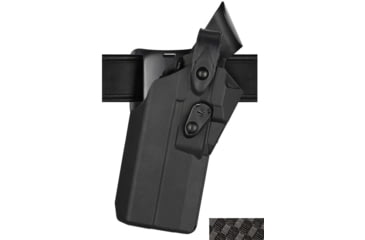 Image of Safariland 7360RDS 7TS ALS/SLS Mid-Ride Level III Retention Duty Holster, SIG Sauer P320 X-Five, X300U, Left, Basketweave Black, 7360RDS-4522-482