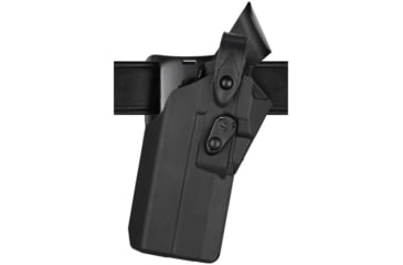 Image of Safariland 7390RDS 7TS ALS Mid-Ride Level I Retention Duty Holster, Sig Sauer P320 9/40 w/X300U, TLR-1HL, Right, STX Plain, Black, 7390RDS-4502-411