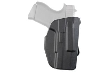 Image of Safariland Model 7371 7TS ALS Slim Paddle Holster, Glock 43 w/Streamlight TLR-6, Right Hand, STX Plain Black, 7371-89518-411