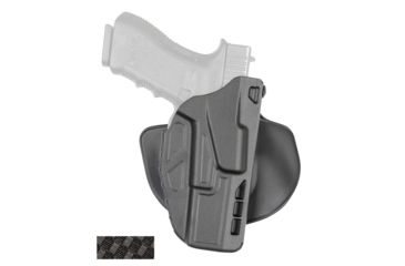 Image of Safariland Model 7378 7TS ALS Paddle/Belt Loop Holster, Glock 20/21 w/ITI M3 Light, Right Hand, STX Basket Weave Black, 7378-3832-481