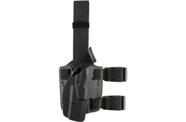 Image of Safariland Model 7384 7ts ALS OMV Tactical Holster, STX Plain, Right, Black, 7384-383-411-SP6