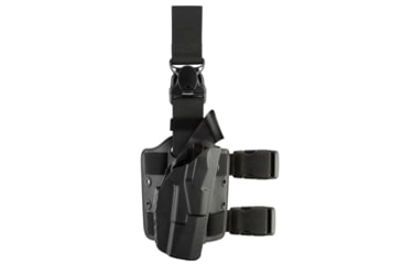 Image of Safariland Model 7385 7TS ALS OMV Tactical Drop Leg Holster, Glock 17, Right, Black, 1316103