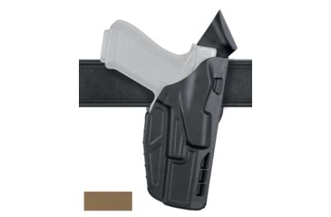 Image of Safariland Model 7390RDS-7TS ALS Mid-Ride Level I Duty Holster, Glock 19, X300U, Left, FDE Brown, 7390RDS-28325-552