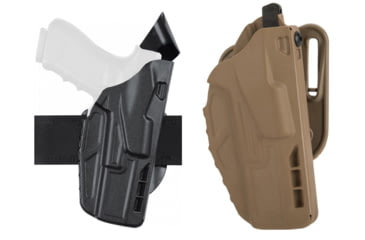 Image of Safariland Model 7392 7ts Als Hi-ride Duty Holster, Black, FDE Brown