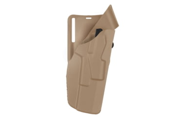 Image of Safariland 7TS ALS Low Ride Duty Holster, Left Hand, STX Plain, FDE Brown, 7395-825-552