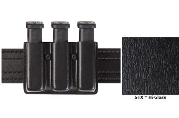 Image of Safariland Model 775 Slim Triple Mag Pouch Open Top Hi-Gloss Black Colt 1911 775-53-9